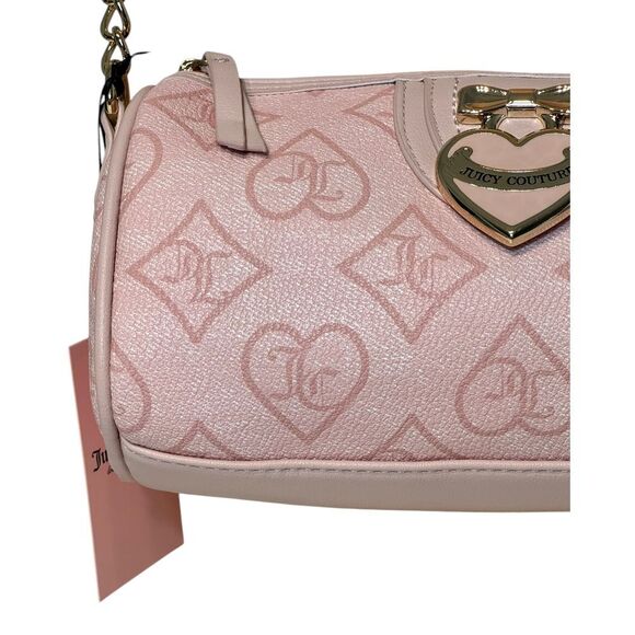 Juicy Couture Precious‎ Moments Roll Shoulder Bag Crossbody Pink Clay NEW - Picture 4 of 9